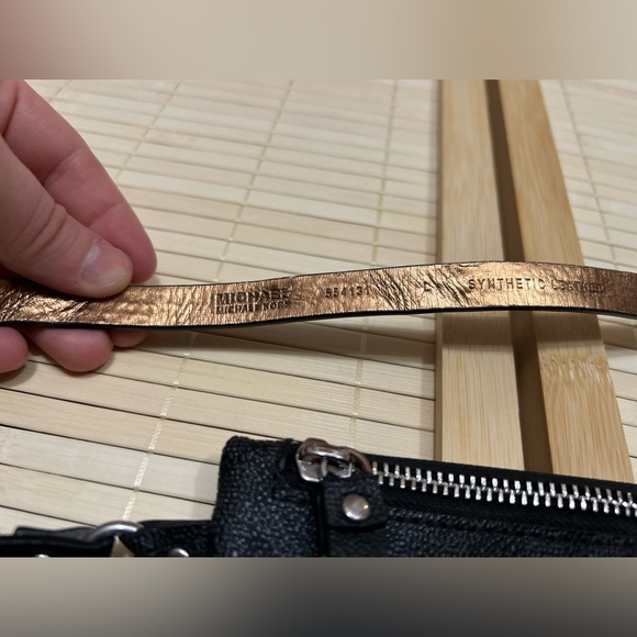 MICHAEL KORS Black Signature Coated Canvas Chain Fanny Belt bag - Picture 3 of 6